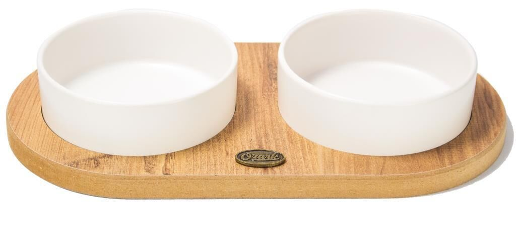 Petvoda Oval 2li Seramik Mama Kabı voda2973