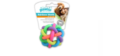 Pawise  Rainbow Kauçuk Örgü Top 7.5 Cm Oyuncak