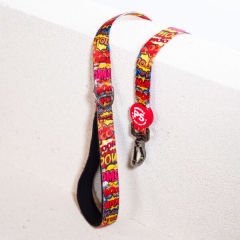 Pawstar Wow Desenli Şerit Köpek Gezdirme Sevk Kayışı 2*120 Cm
