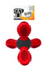 M-Pets Saturn Kauçuk Ödül Hazneli Köpek Oyuncağı 14cm (Kırmızı)