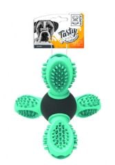 M-Pets Saturn Kauçuk Ödül Hazneli Köpek Oyuncağı 14cm Mavi