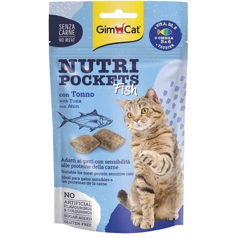 Gimcat Nutri Pockets Ton Balıklı Kedi Ödül Maması 60g