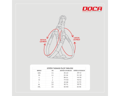 Doca Dokuma Köpek Göğüs Tasması Siyah 3XL