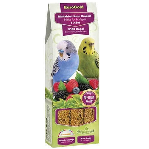 Eurogold Muhabbet Kuşu Ballı Meyveli 3lü