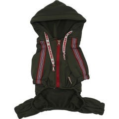 Pawstar Köpek Tulumu Kapşonlu Haki 22921 - S