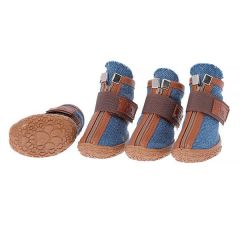 DESIGN AYAKKABI FERMUARLI DARK DENIM NO:4