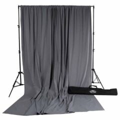 Savage (U.S.A) Gray Solid Muslin Backdrop (Gri Müslin Arka Fon)