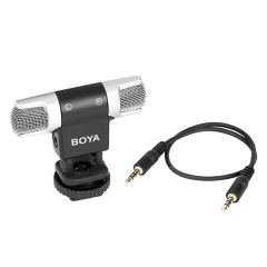 Boya BY-MM3 Çift Kafa Mini Stereo  Mikrofon