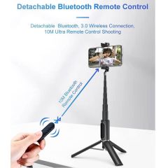 Ulanzi SK-02 Bluetooth Selfie Çubuğu Tripod