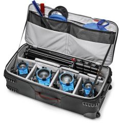 Manfrotto Pro-Light Rolling Lighting Gear Organizer V2 (Orta, Siyah)