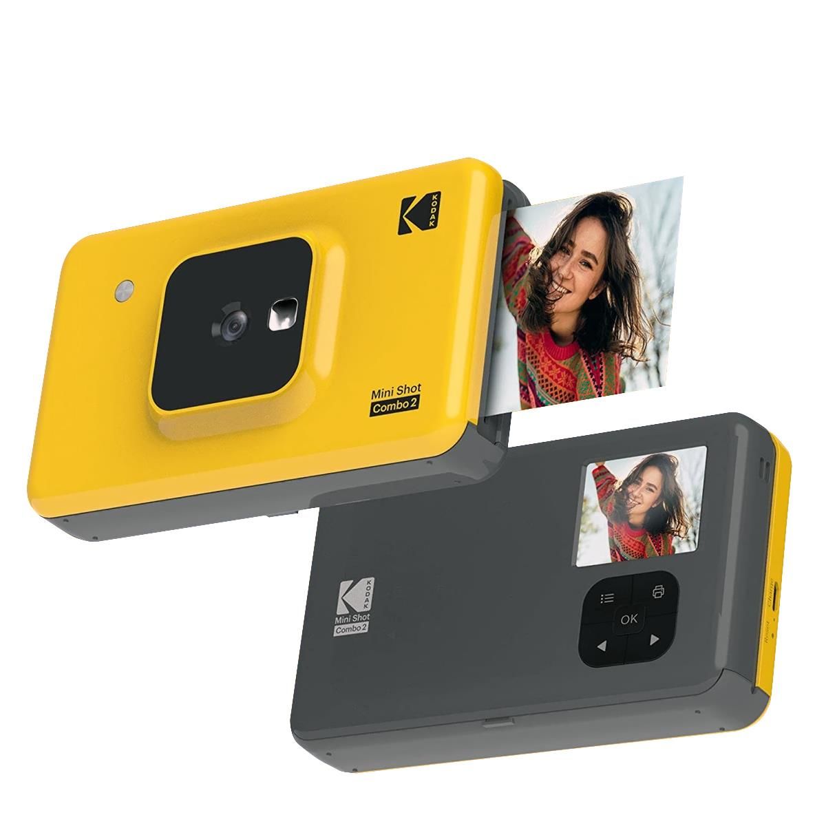 Kodak Mini Shot Combo 2 Anında Baskı Dijital Fotoğraf Makinesi + Yazıcı (Sarı)