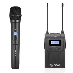 Boya BY-WHM8 Pro Kablosuz Dinamik El Tipi Mikrofon Seti v1