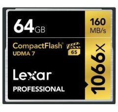 Lexar 64GB 1066X 160MB/s Profesyonel CF Hafıza Kartı