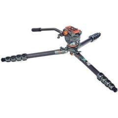 3 Legged Thing Legends Jay Carbon Fiber Levelling Base Tripod ve AirHed Cine Arca Kafa