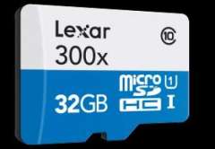 Lexar 32GB 300x MicroSDHC Hafıza Kartı