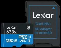 Lexar 128GB 633x MicroSDHC Hafıza Kartı