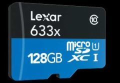 Lexar 128GB 633x MicroSDHC Hafıza Kartı