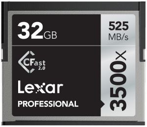 Lexar 32GB Professional 3500x CFast 2.0 Hafıza Kartı