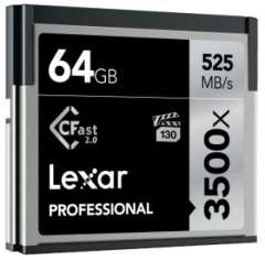 Lexar 64GB Professional 3500x CFast 2.0 Hafıza Kartı