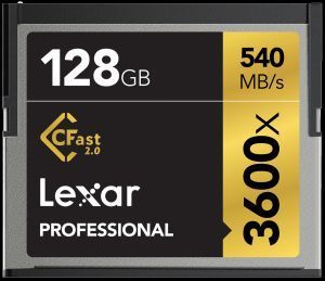 Lexar 128GB Professional 3600x CFast 2.0 Hafıza Kart