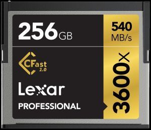 Lexar 256GB Profesyonel 3600x Pro CFast Hafıza Kartı