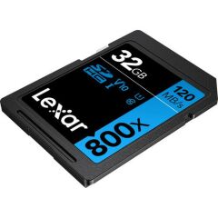 Lexar 32GB Yüksek Performanslı 800x UHS-I SDHC Bellek Kartı (MAVİ Serisi)