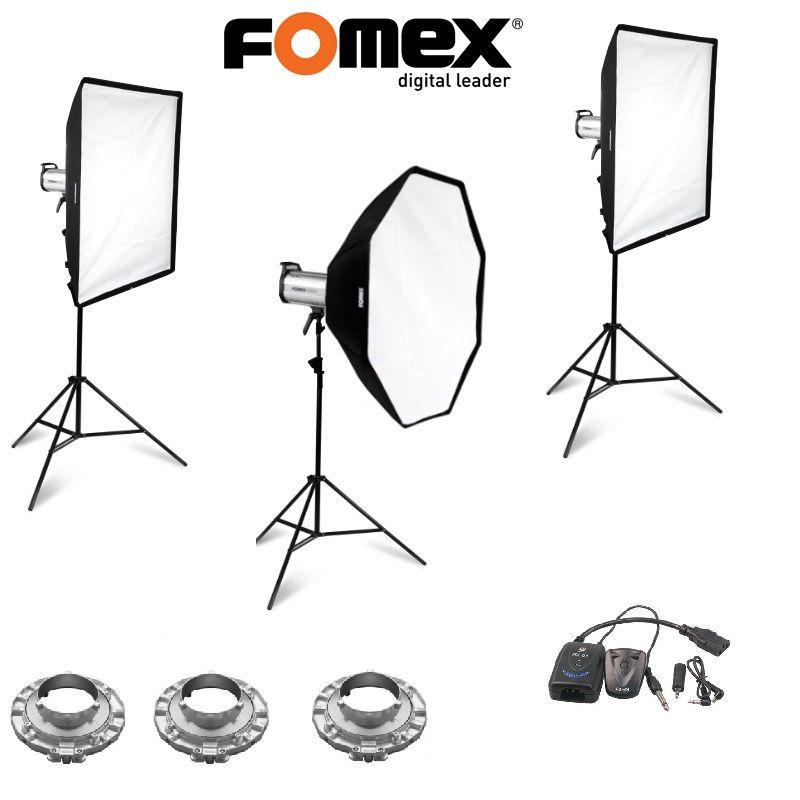 Fomex E-600 w/s Paraflash 3' lü Set