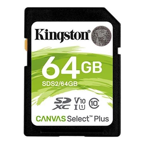 KINGSTON 64GB SDXC CANVAS SELECT PLUS SD CARD SDS2/64GB