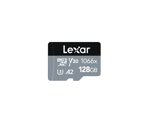 Lexar 128GB High-Performance 1066x microSDXC™ UHS-I, up to 160MB/s read 70MB/s write C10 A1 V30 U3