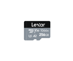 Lexar 256GB High-Performance 1066x microSDXC™ UHS-I, up to 160MB/s read 70MB/s write C10 A1 V30 U3