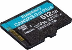 KINGSTON 512GB MICROSDXC CANVAS GO PLUS 170R A2 U3 V30  CARD + SD ADAPTER SDCG3/512GB