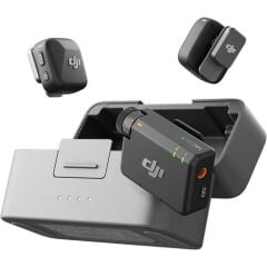 DJI Mic Mini 2 Kişilik Kompakt Kablosuz Mikrofon Sistemi Kamera ve Akıllı Telefon için (2,4 GHz)