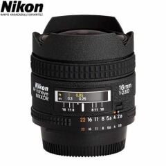 Nikon AF 16mm f/2.8D Balıkgözü Lens li