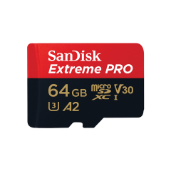SanDisk 64GB Extreme PRO 170MB/s microSDXC UHS-I Hafıza Kartı