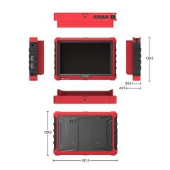 Sanger A7S Full HD 7'' IPS Kamera Monitör + F570 Batarya + Şarj Kit