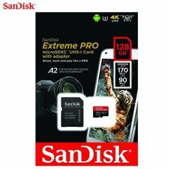 Sandisk Extreme PRO 128GB MicroSDXC UHS-1 A2 170MB/s
