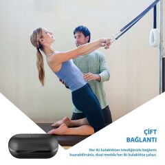 Boya BY-AP1 Kablosuz Bluetooth Kulaklık Siyah