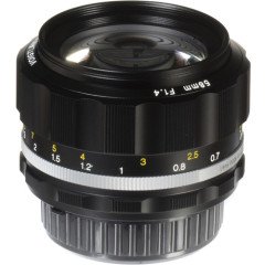 Voigtlander Nokton 58mm f/1.4 SL II B Lens (Nikon F Black)