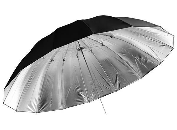 JINBEI L Profesyonel Parabolik Tip 100cm Siyah & Gümüş Şemsiye
