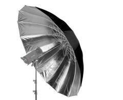 JINBEI L Profesyonel Parabolik Tip 100cm Siyah & Gümüş Şemsiye