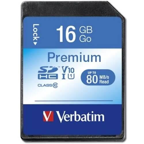 Verbatim 16GB 80MB/S Premium U1 SDHC Hafıza Kartı