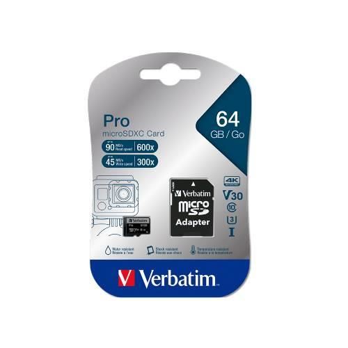 Verbatim 64GB Pro U3 SDXC Hafıza Kartı