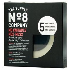 No8 Company 43mm Nano Variable Density ND 2-32 Filtre