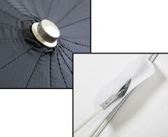 JINBEI Deep Focus 105cm Siyah & Beyaz  Şemsiye