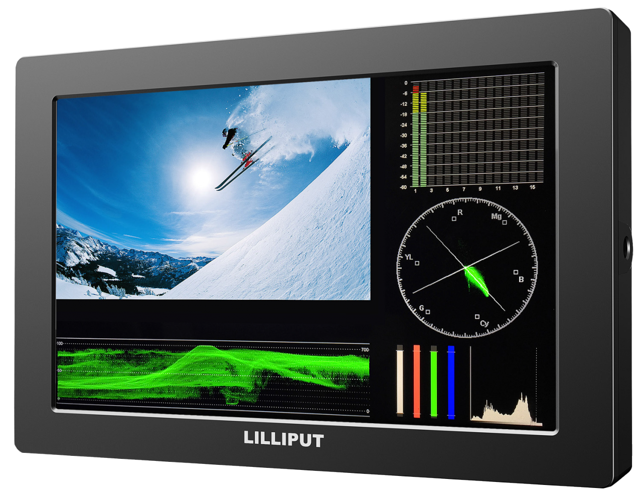 Lilliput Q7 7'' Waveform Vectorscope'lu SDI monitör