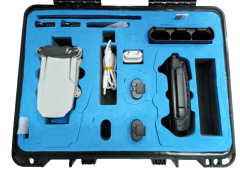 ClasCase C02 DJI Mavic Serisi Hard Case Taşıma Çantası (Siyah-Mavi)