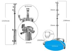 JINBEI JF-238A Stüdyo Işık Standı Çelik