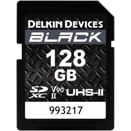 Delkin Devices 128GB Black UHS-II SDXC V90 Hafıza Kartı