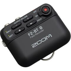 Zoom F2-BT Bluetooth Yaka Mikrofonu ve Ses Kayıt Cihazı (Siyah)