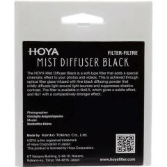Hoya 72mm Mist Diffuser Filtre Black No 0.5
